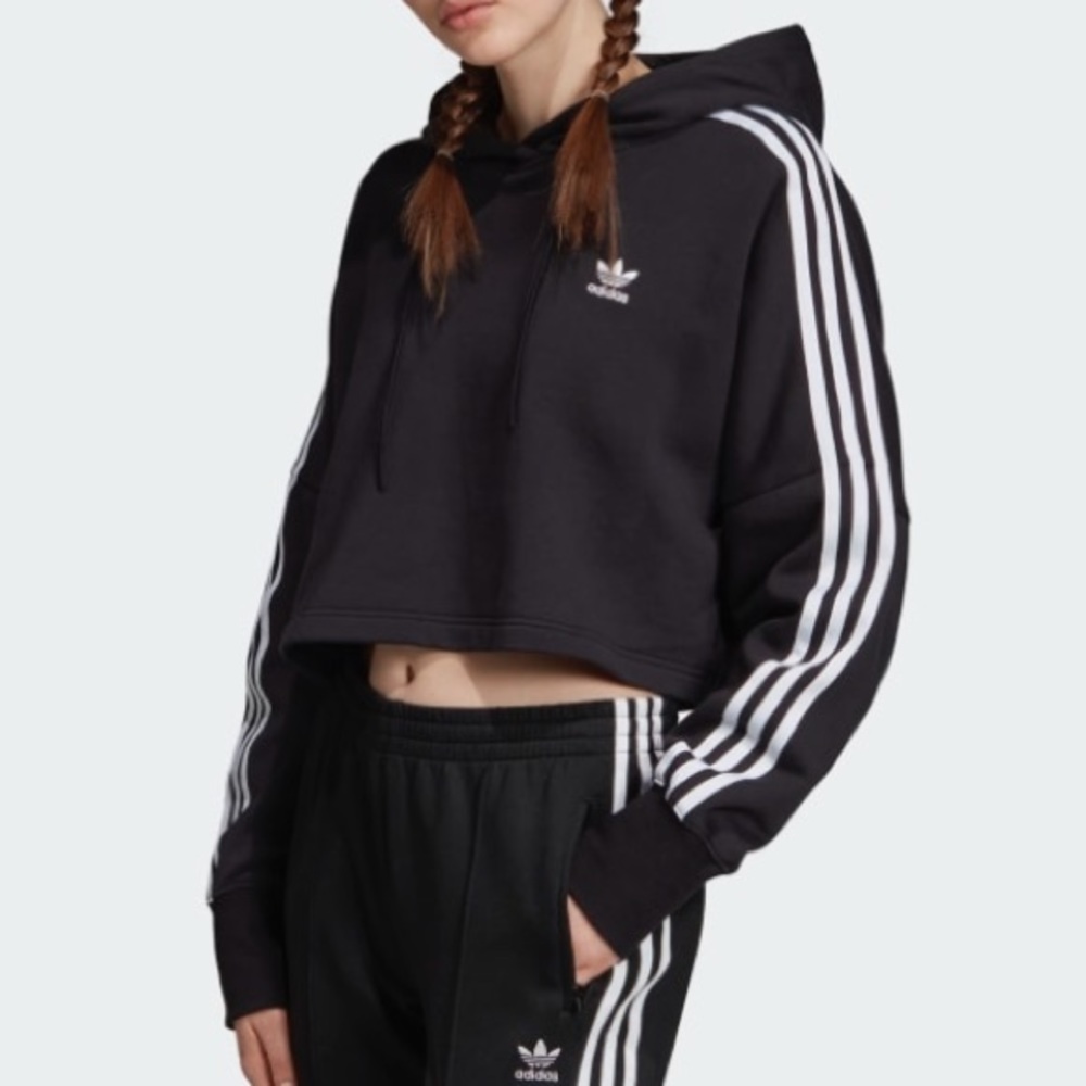 ADIDAS CROPPED HOODIE